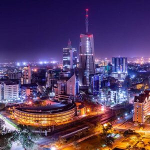 Nairobi Upper Hill Night (Panorama)
